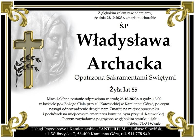 Władysława Archacka