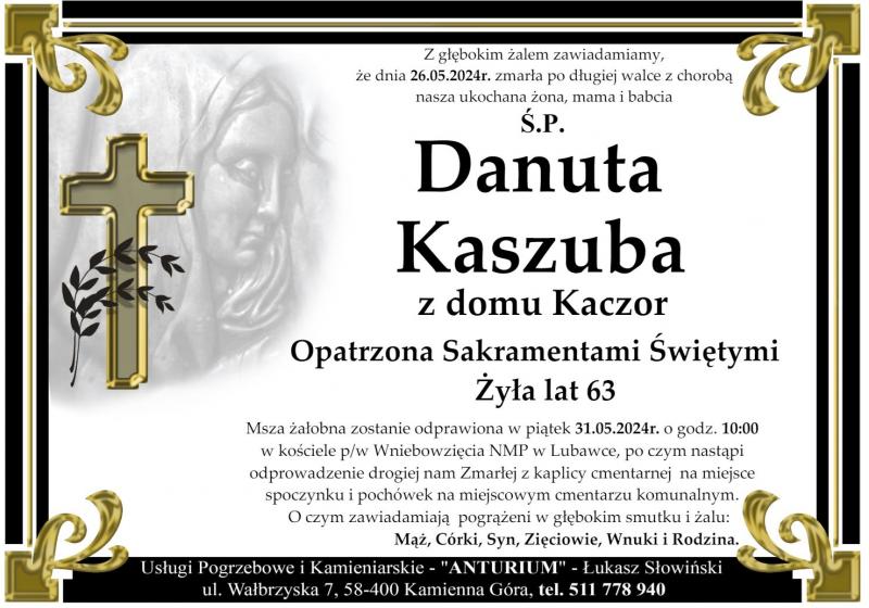 Danuta Kaszuba z domu Kaczor