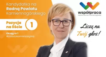 Mariola Jaciuk - kandydatka na Radną Powiatu Kamiennogórskiego