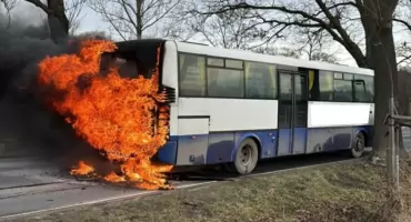 Pożar autobusu