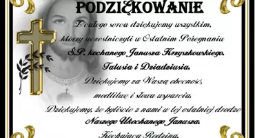 PODZIĘKOWANIE
