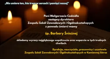 Pożegnanie - śp. Barbara Śnieżna