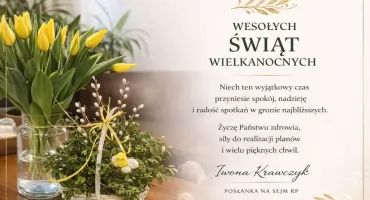 Życzenia - poseł Iwona Krawczyk