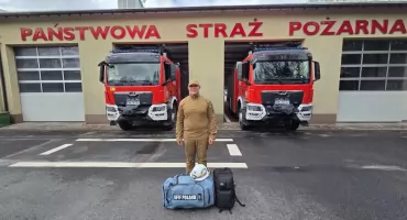 Pojechał gasić las