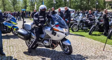 Motocykliści w Krzeszowie