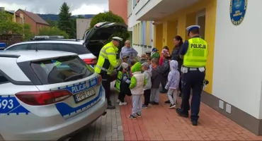Kamiennogórscy policjanci w czeskim przedszkolu